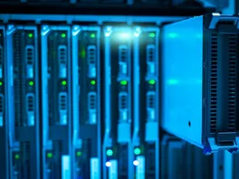 A rack of website servers