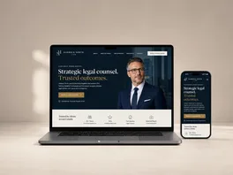 LawOnline law firm web design: custom Canadian law firm website shown across desktop and mobile devices